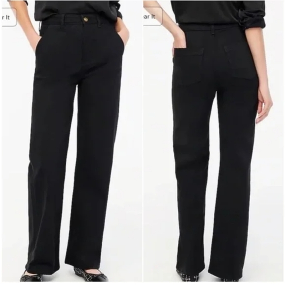 J. Crew Factory Denim - J. Crew Factory Black Wide-Leg Pants